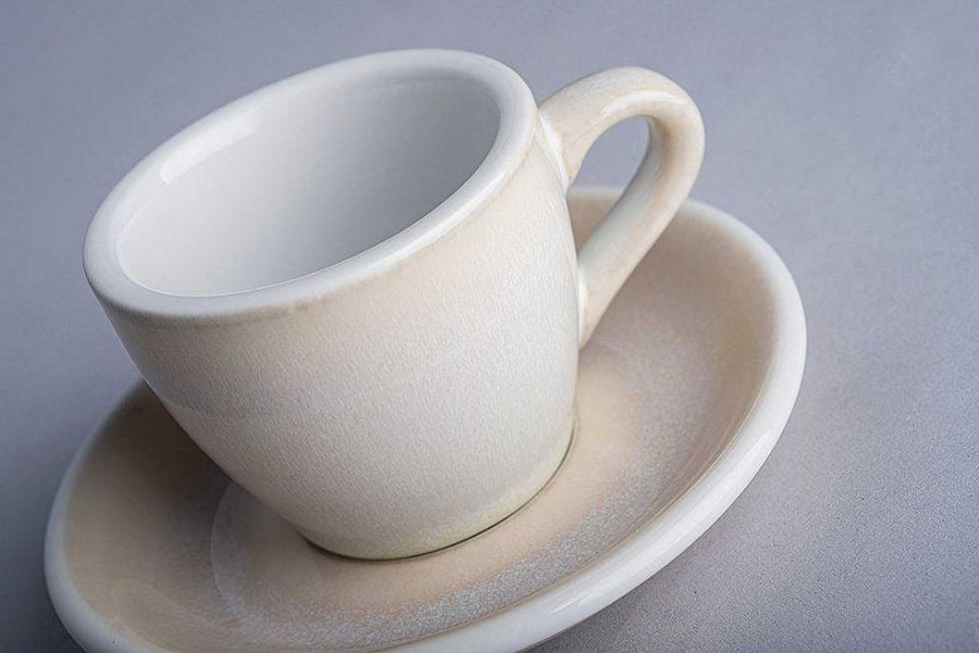 Kaffee Loveramics | Loveramics Reactive Glaze Potters Espresso-Untertasse (Elfenbein) 11,5 Cm