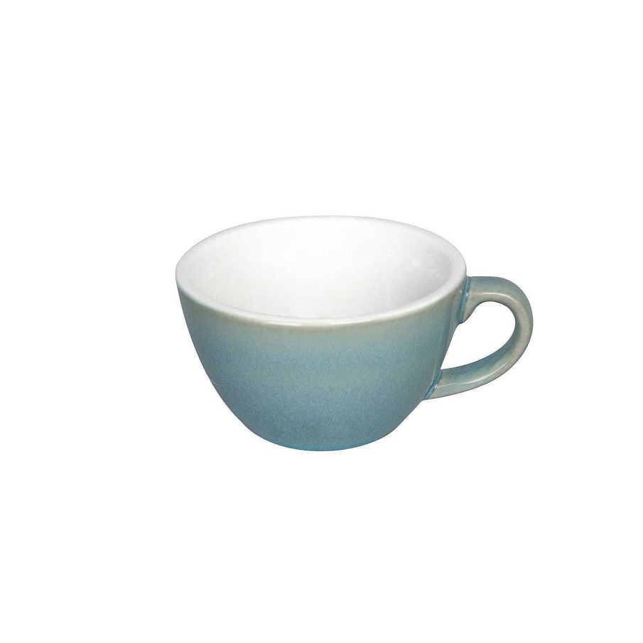 Kaffee Loveramics | Loveramics Reactive Glaze Potters Flache Weise Kaffeetasse (Eisblau) 150 Ml